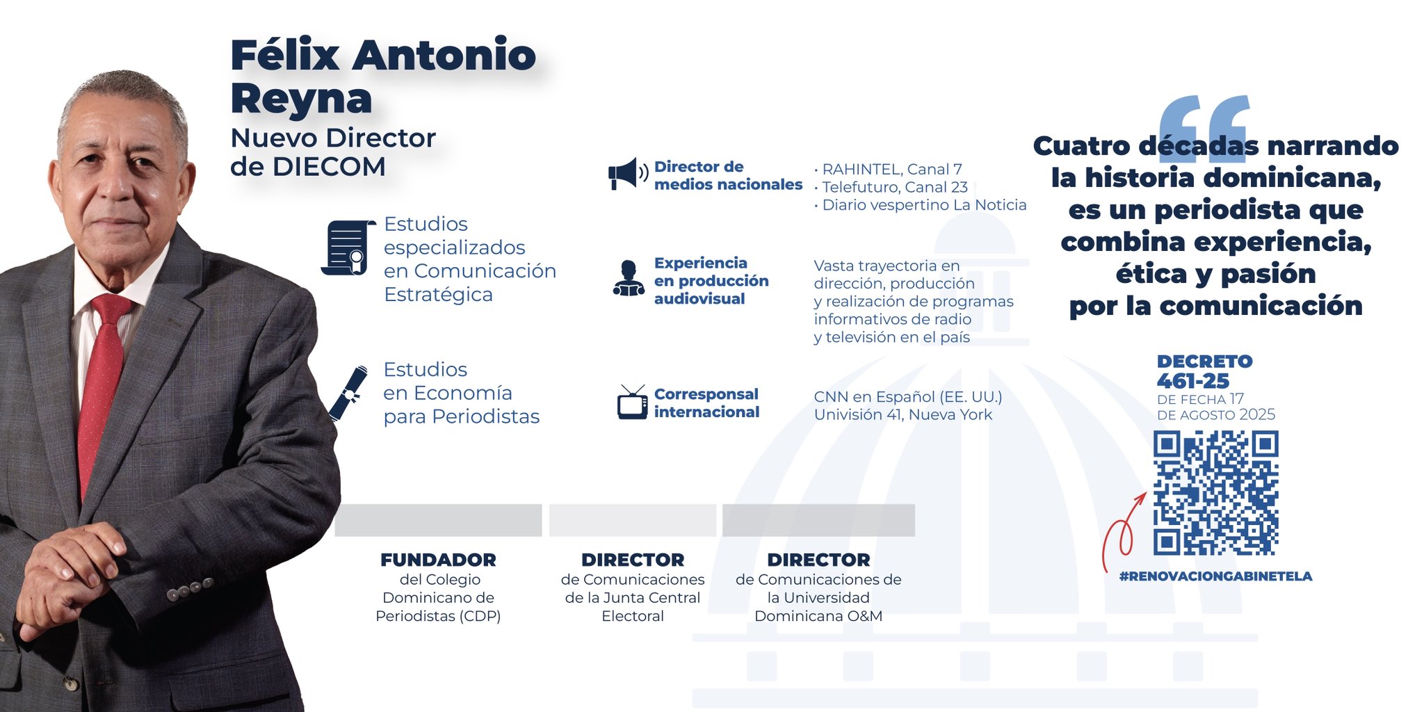 Siguen los cambios en el Gobierno del presidente Luis Abinader! Conozca los  nuevos nombramientos del gabinete presidencial mediante el Decreto 461-25 –  Periódico Sin Cortapisa